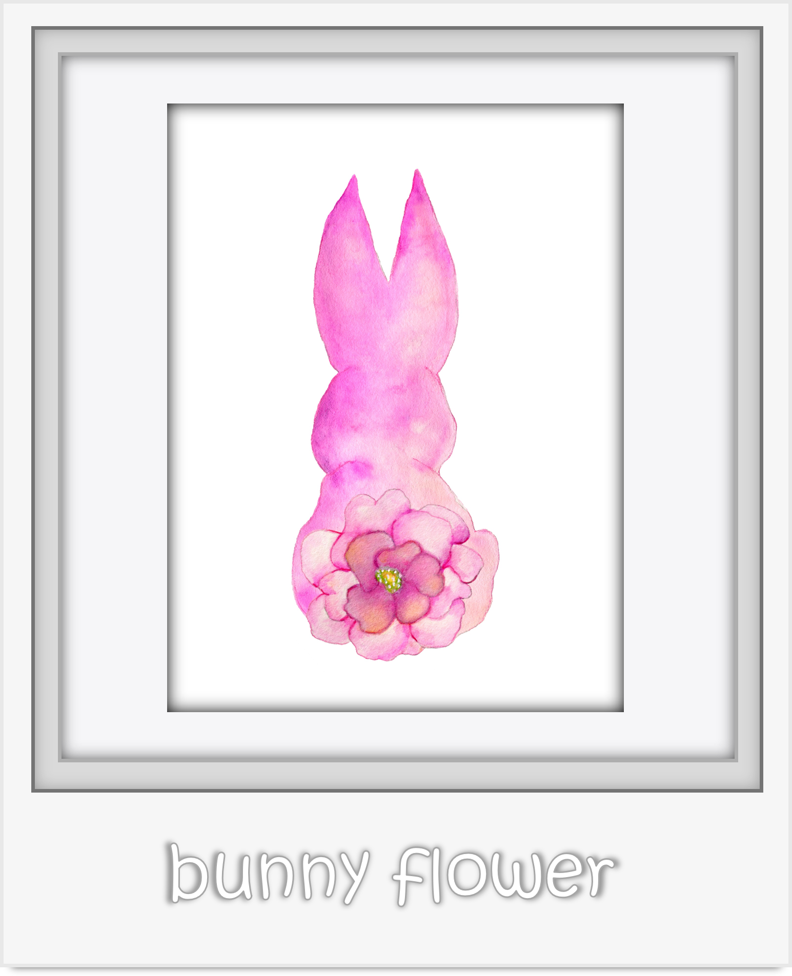 pink bunny flower
