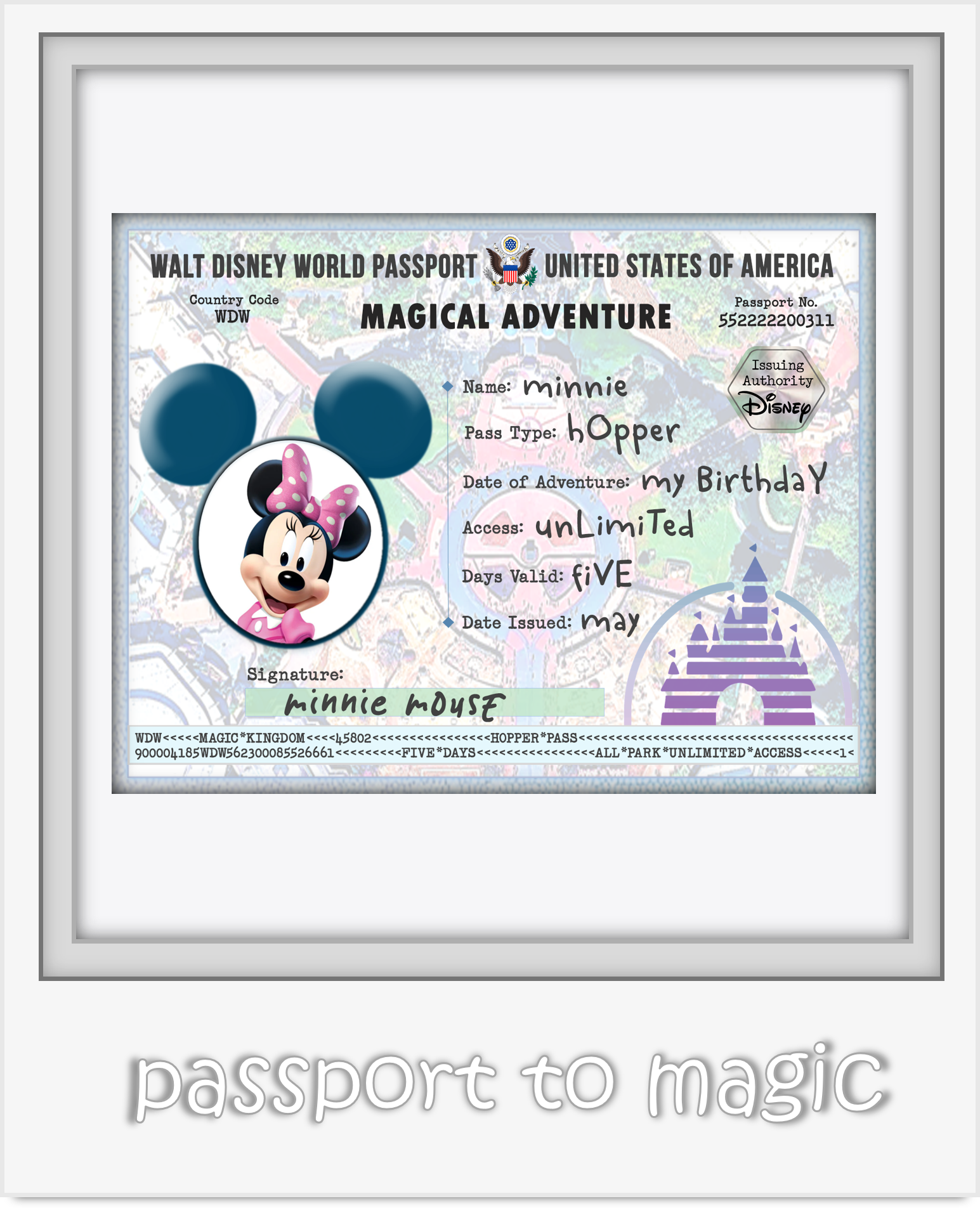 minnie passport