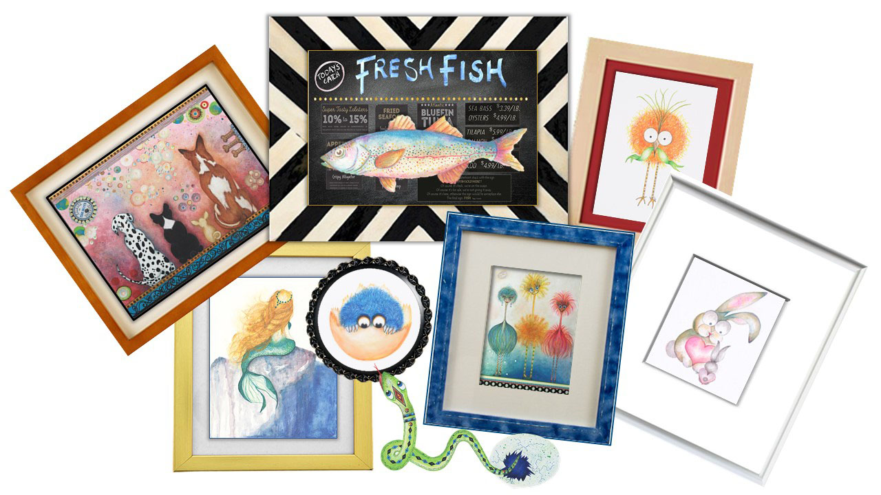 whimsical online art gallery